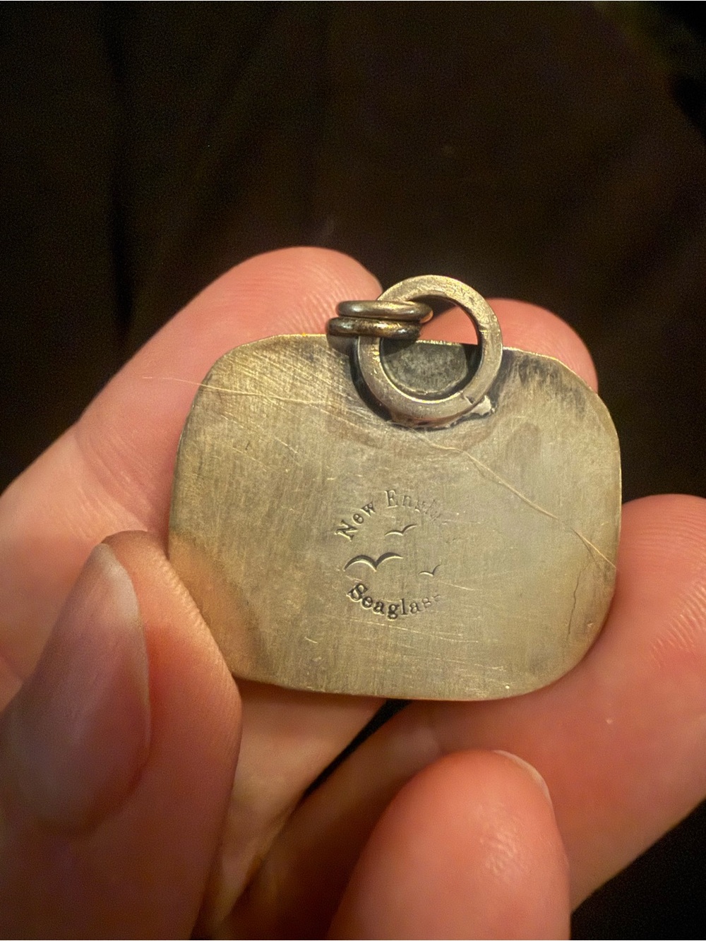 Scenic Jasper pendant in sterling silver - Picture 3 of 4